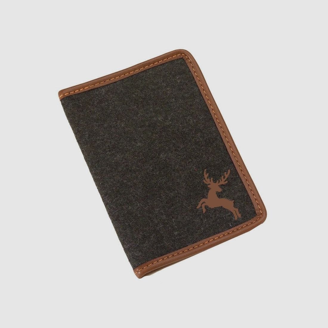 AKAH etui na pozwolenie na polowanie Loden brązowy