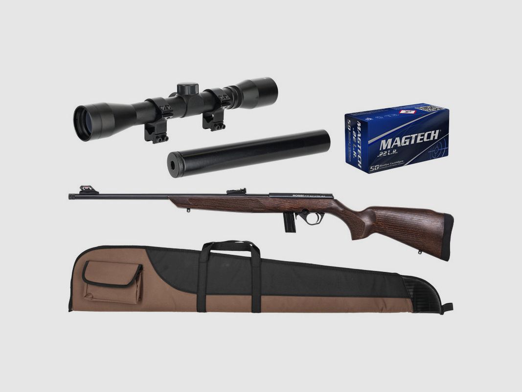 Pack carabine .22LR 8122 Bois M Standard + lunette 4X32 ROSSI, image 5 sur 8