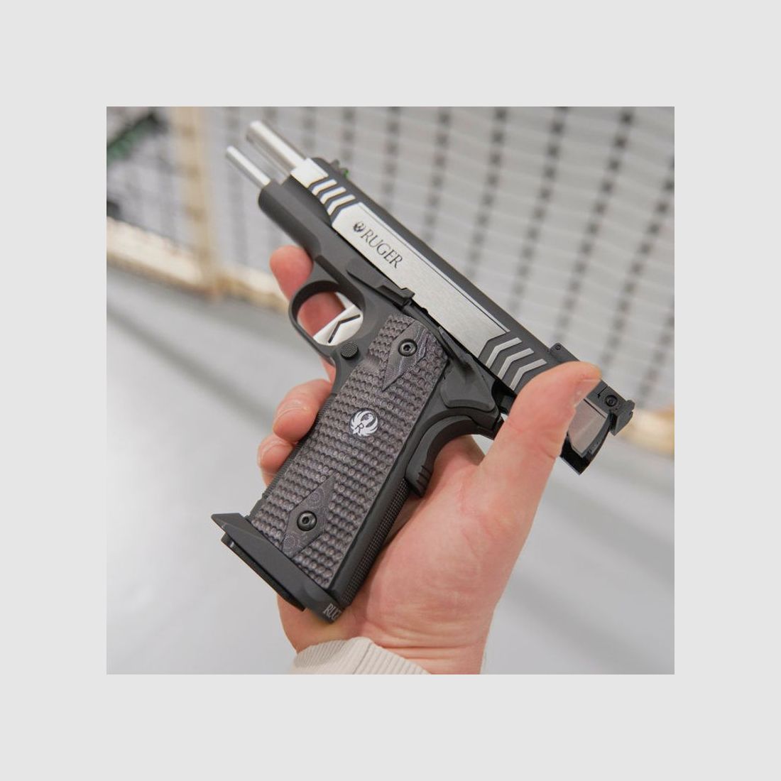 Ruger SR1911 Competition SLV BLK, Cal. 4,5mm; BB Co2; 2 J; 19 colpi, immagine 14 di 20