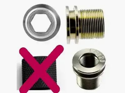 Schalldämpferadapter (WHED-Adapter) M15x1 auf M18x1 und 5/8x24 auf M18x1 (Lauf auf SD)