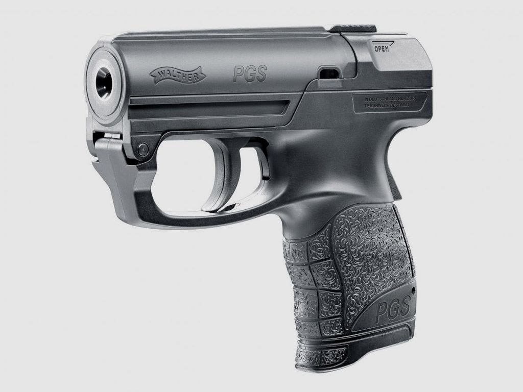 Pfefferspraypistole Walther P2P PGS Personal Guard System schwarz inklusive Pfefferspraykartusche (P18)