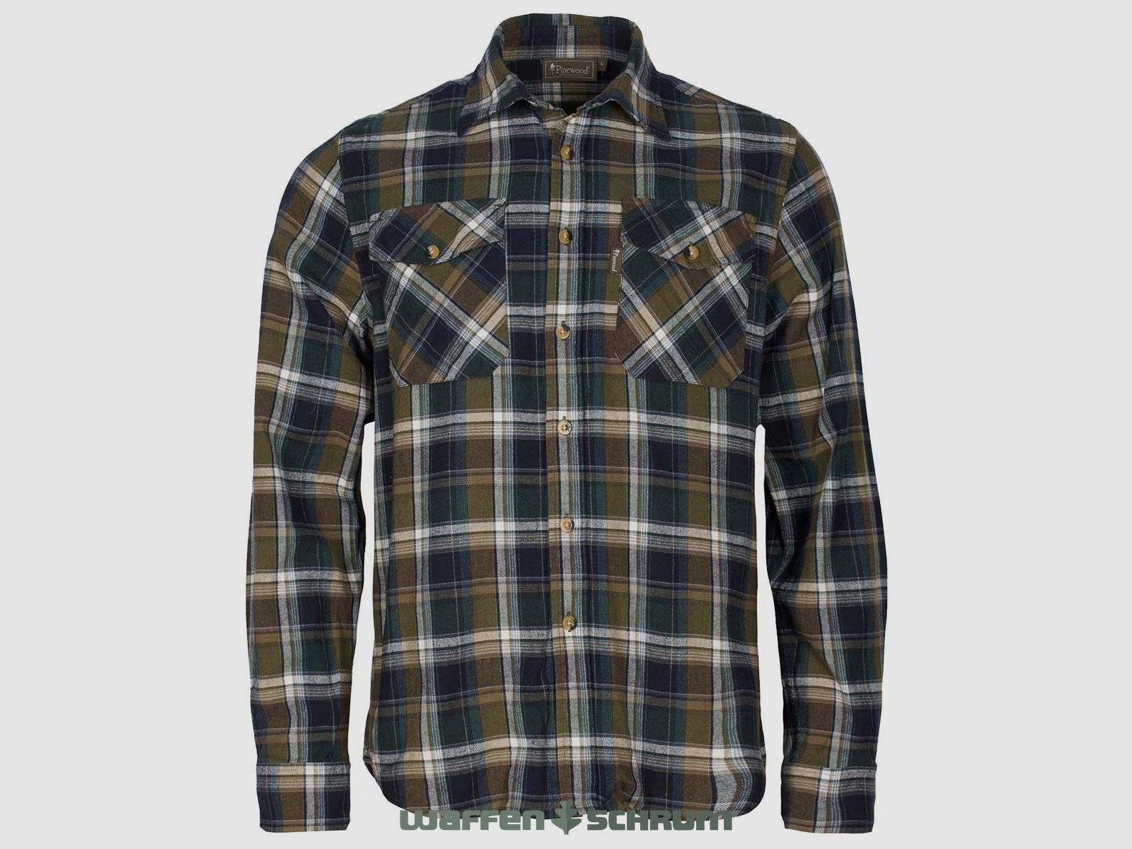 Pinewood Shirt Härjedalen Moss Green/ H. Olive