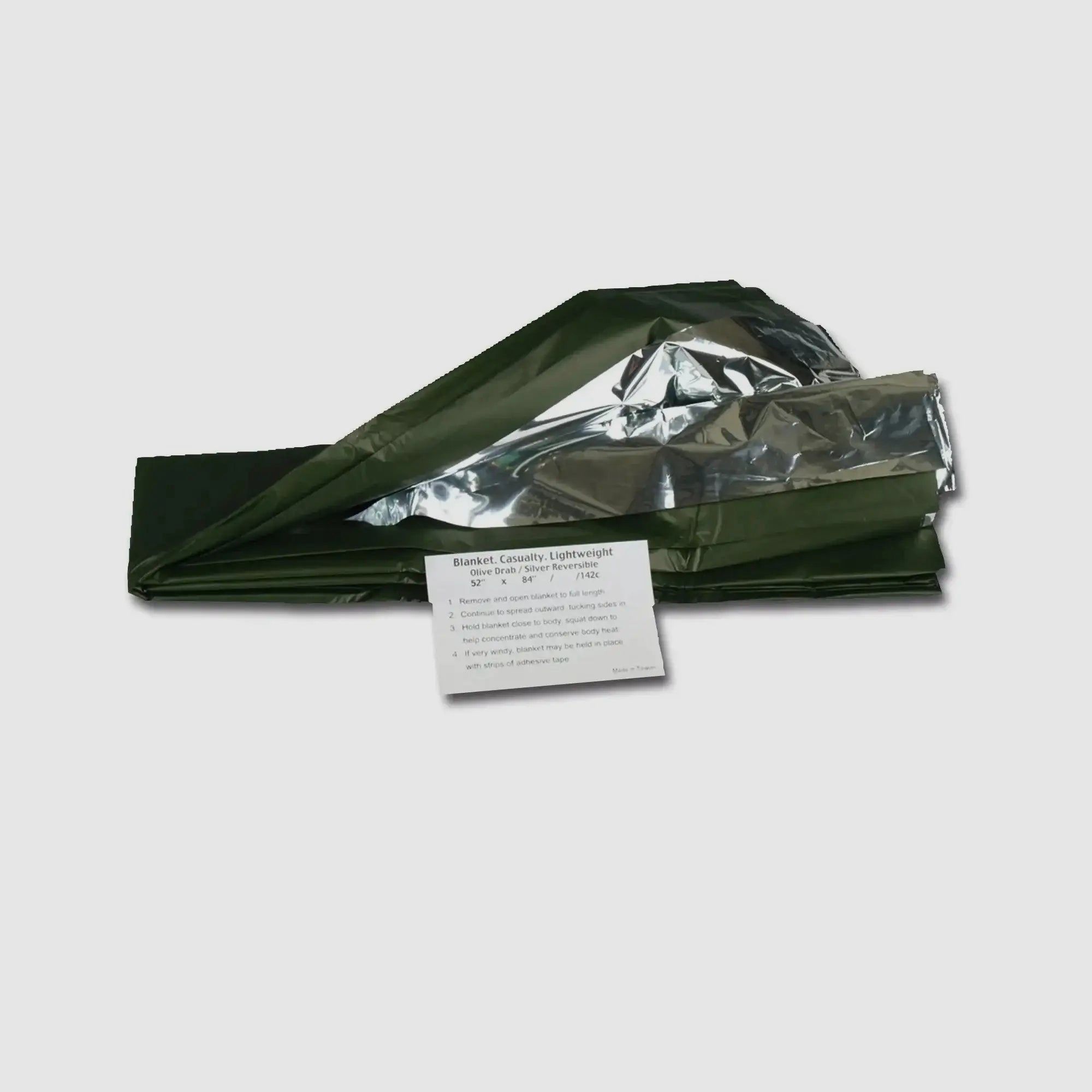 Mil-Tec Mil-Tec Rettungsdecke Oliv/Silber 130x215cm