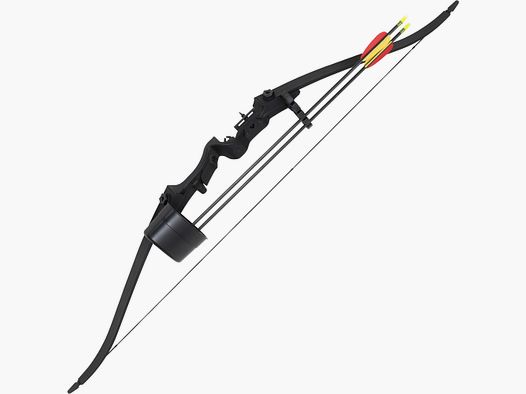 Recurve Bogen 18 Ibs aus Fiberglas mit 2 Pfeilen