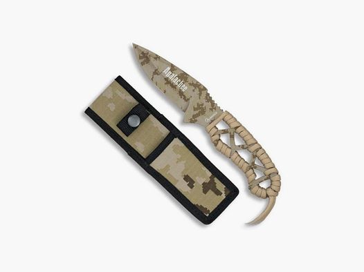 ALBAINOX – COLTELLO LAMA FISSA 83mm APALACHEE PARACORD DESERT
