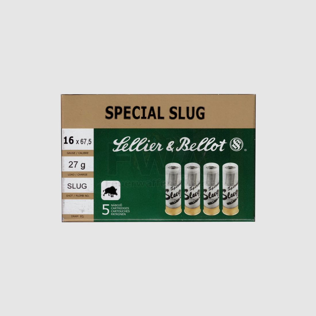 16/67.5 Flintenlaufpatrone Special Slug - Sellier & Bellot