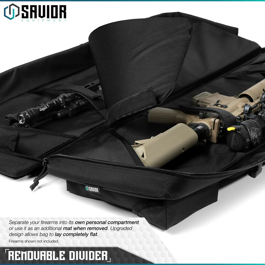 Savior Equipment – Fodero per due fucili SAVIOR URBAN WARFARE RIFLE Nero 55", immagine 5 di 7
