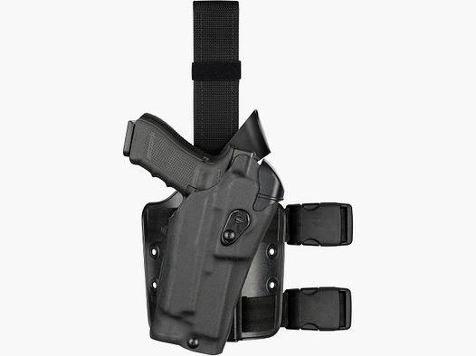 Funda Safariland 6354RDS ALS Tactical para Walther PDP Compact con linterna TLR-7 y óptica — diestro, negra