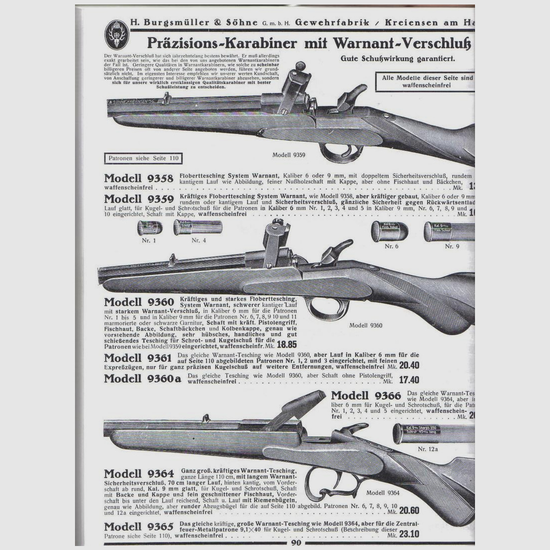 9mm Flobert Tesching Flinte Warnant - Système Luxe "Zimmerstutzen" Salon, - Arme de collection (similaire à Ferlach) Antique, lutte antiparasitaire