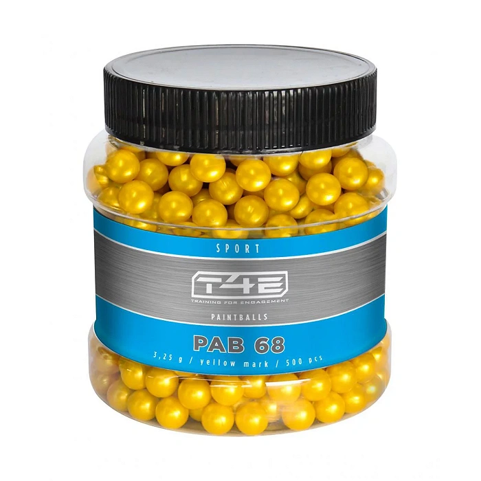 T4E Sport PAB verfkogels cal. .68 500 stuks geel (2.4482), afbeelding 1 van 2