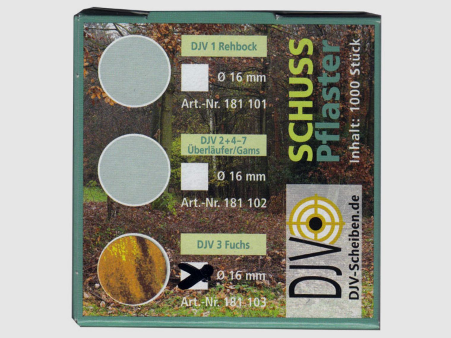 DJV 38982000 Plâtre de tir brun rouge