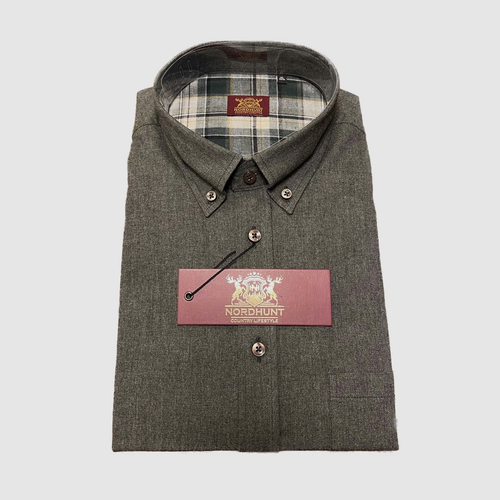 NORDHUNT HERRINGBONE flannel shirt