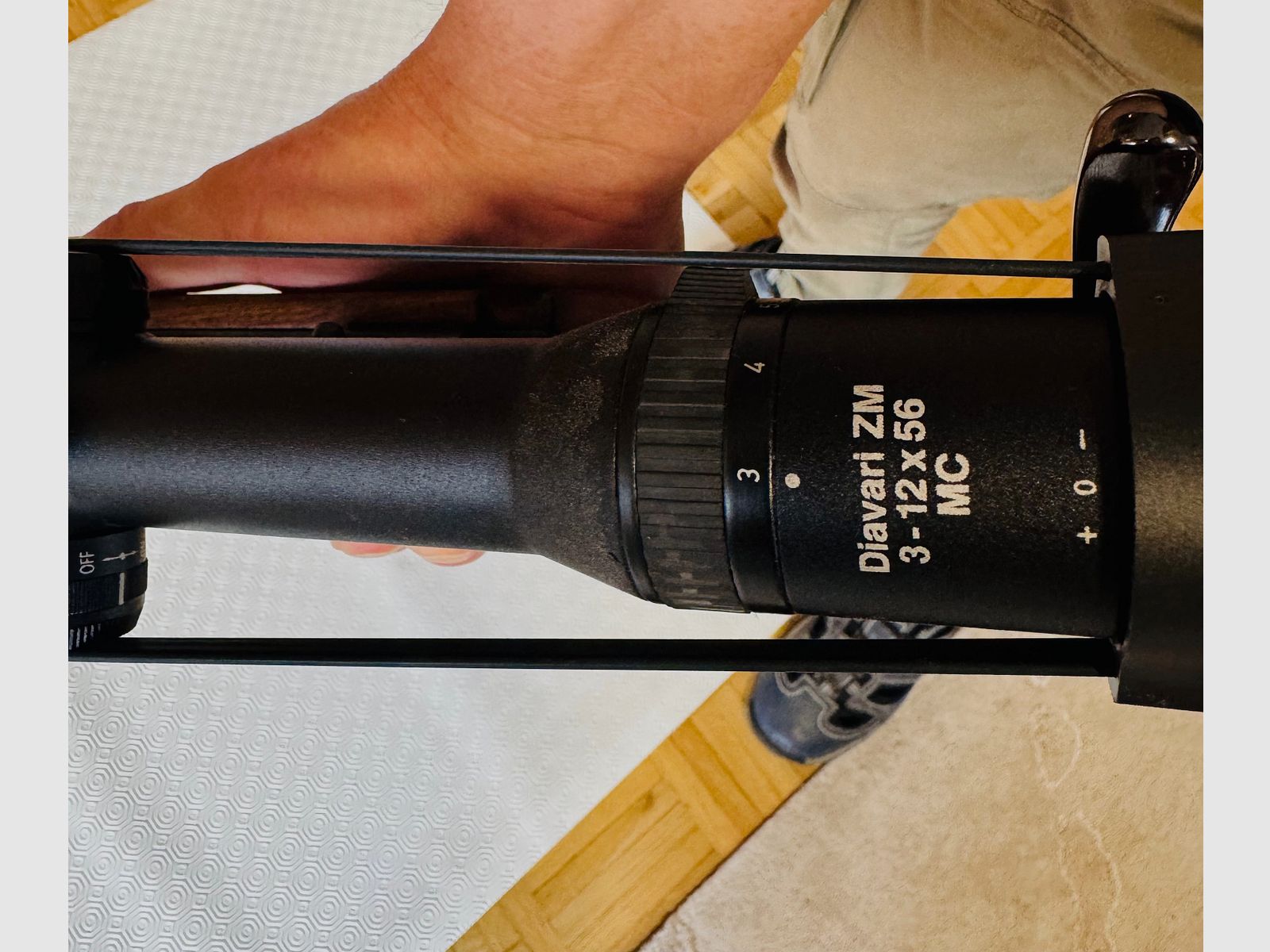 Büchse / Karabiner Modell 98 – Kaliber 9,3×62 – nahezu ungebraucht, jagdlich nicht geführt – Zeiss Diavari ZM 3–12×56