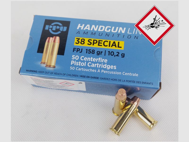 PPU Revolverpatrone .38 Special 158grs VM FK - FPJ