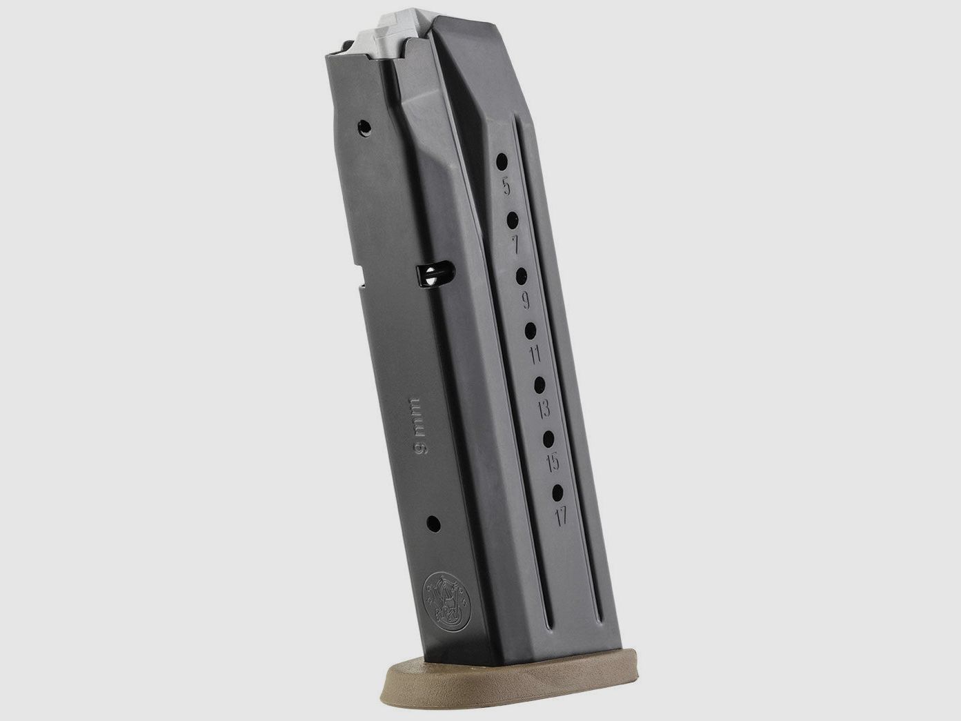 Metallmagazin SMITH & WESSON M&P 17R (braune Basis) - 9MM., Bild 1 von 2