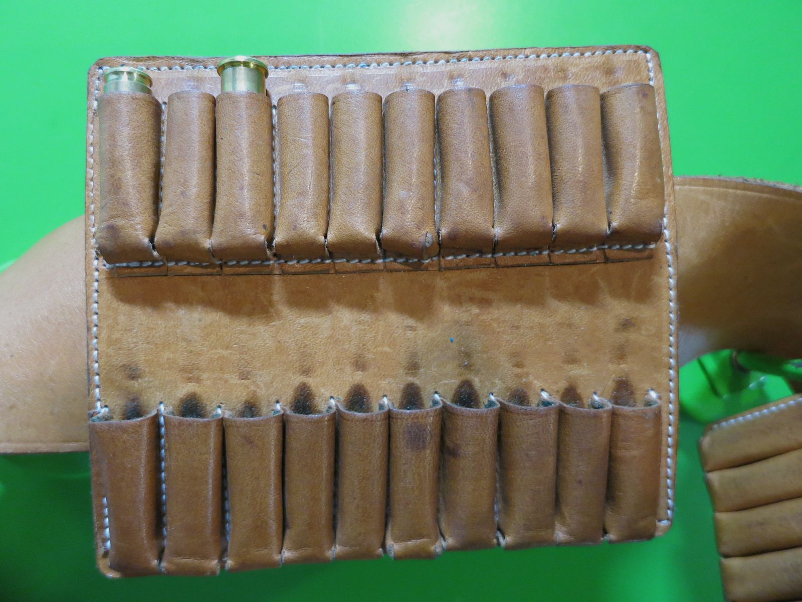 Gordelholster patronenholster AKAH, 9 mm pistoolpatronen enz., 40 patronen! Western, schietkino, BDS