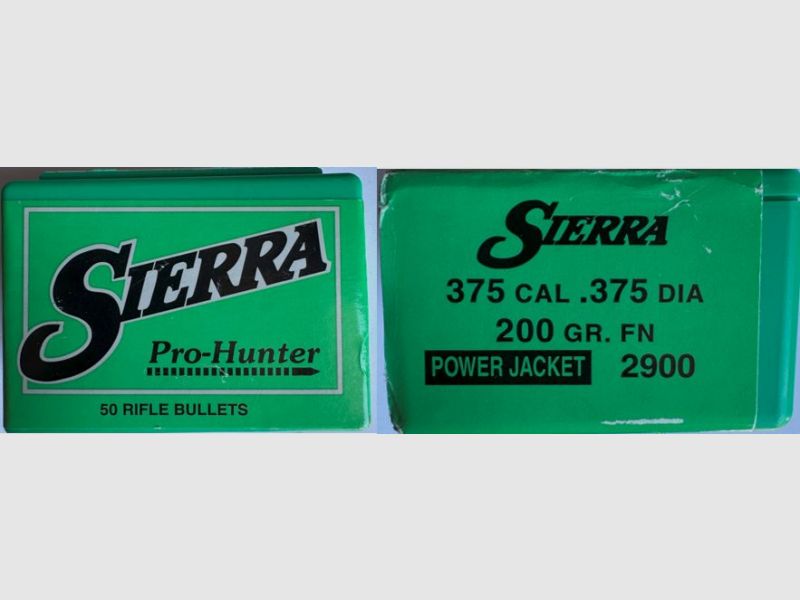 50 x Sierra Geschosse .375 Pro-Hunter 200 grain