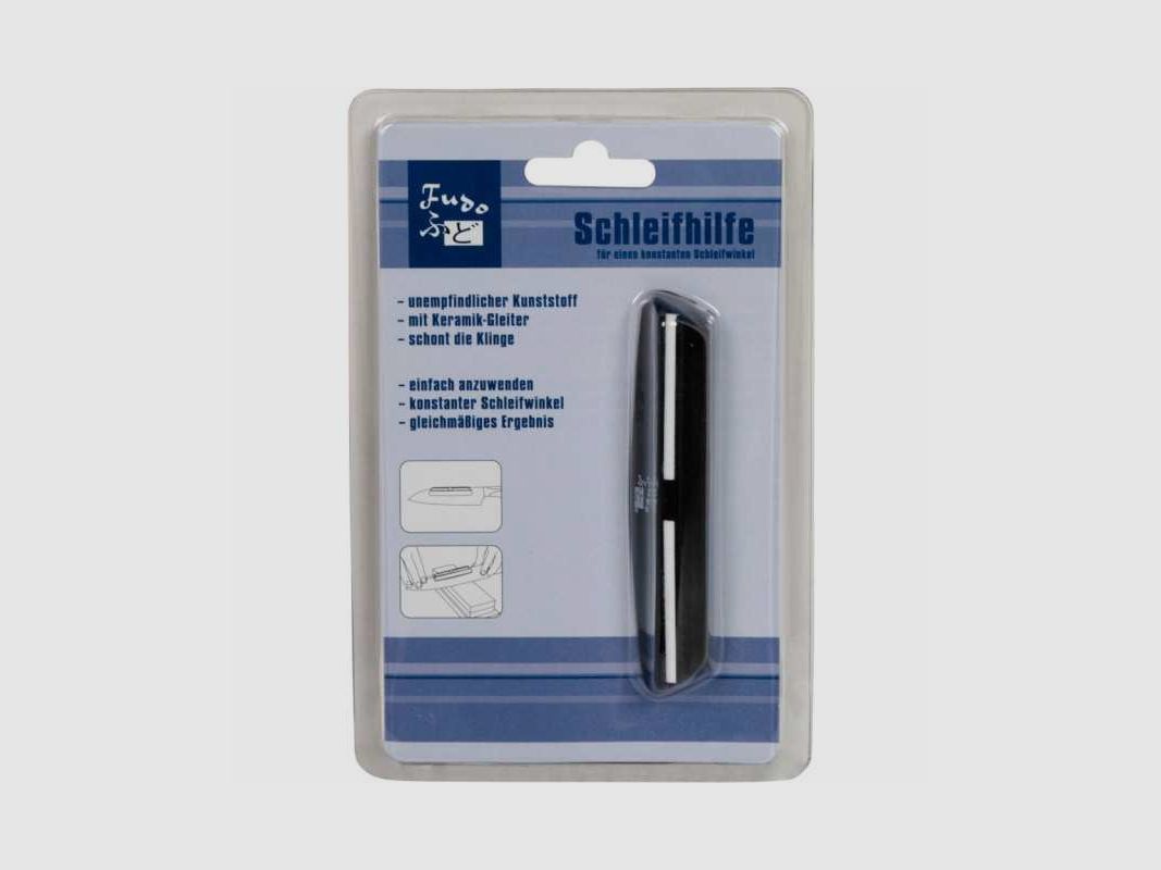 Fudo Schleifhilfe für Kochmesser Keramikgleiter für 15° Schleifwinkel