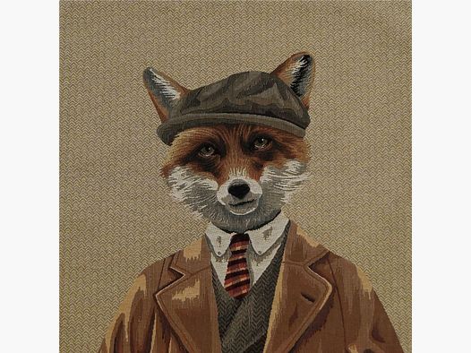 Lovergreen cushion motif cushion fox with cap