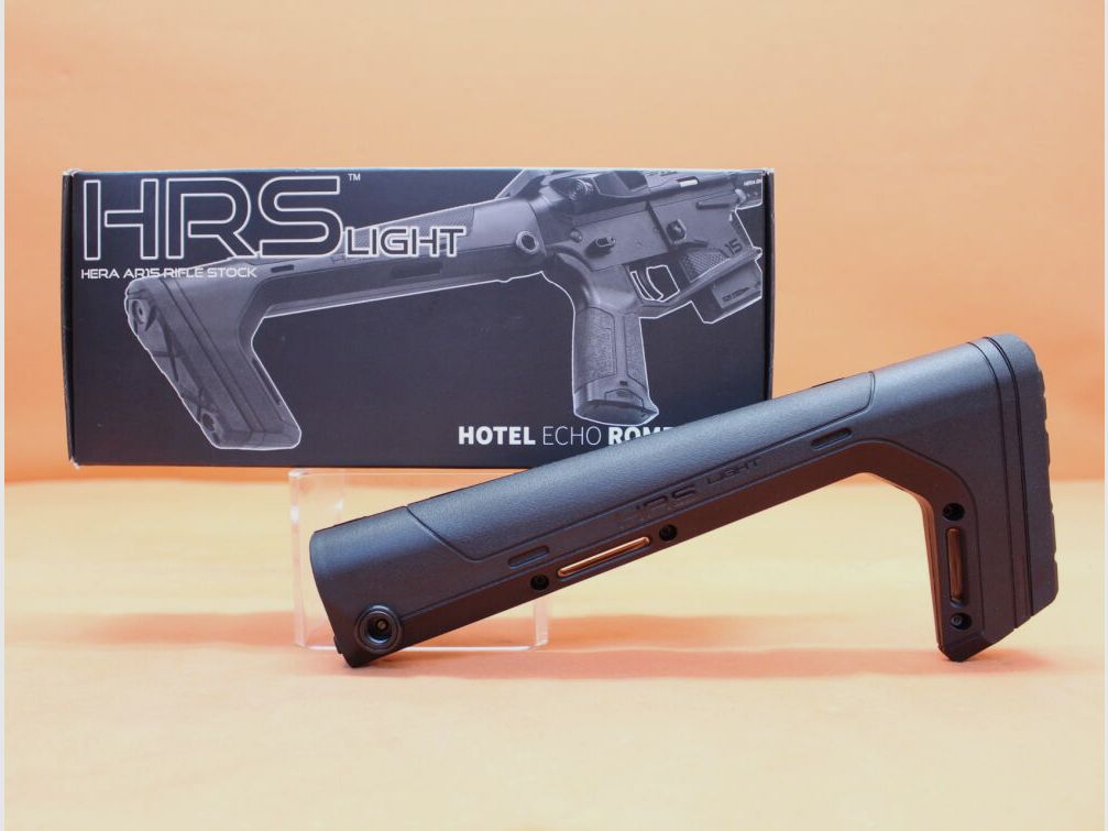 HERA AR-15: Kolba HERA HRS-B Light (12.43) BLK Stała kolba z tworzywa sztucznego czarna/ Festschaft schwarz
