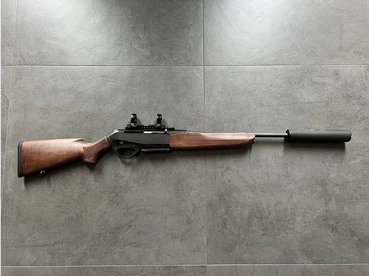 Selbstladebüchse Merkel SR1 Kal. 8x57 IS mit Schalldämpfer und Montage