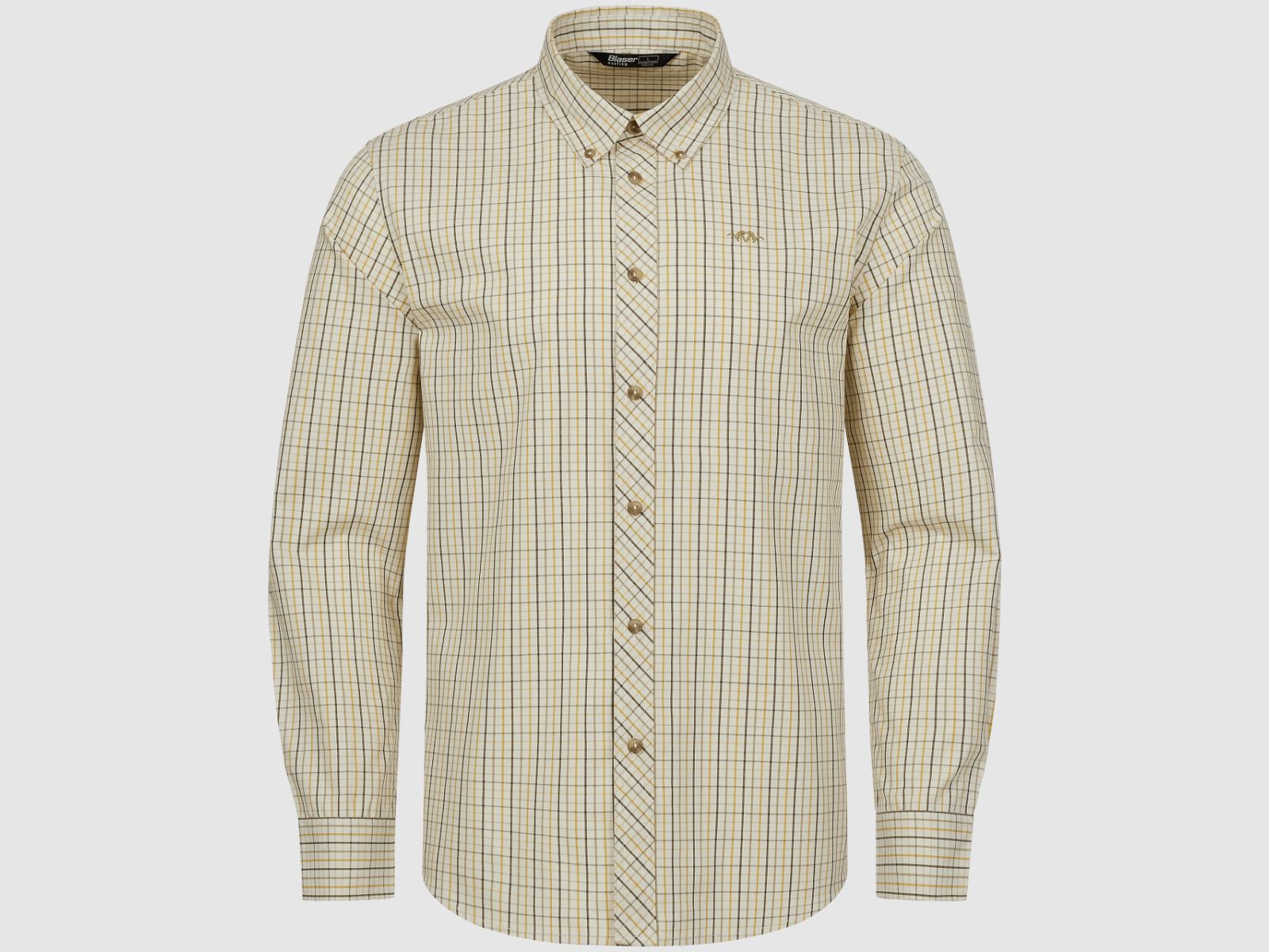 Blaser Herren Hemd Tristan 22 beige/gelb kariert
