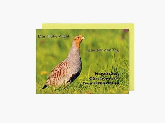 MICHEL PUBLISHING Birthday greeting card with hunting motif