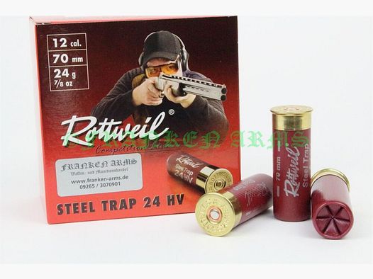 Rottweil Steel Trap 24 HV 12/70 2,5mm 25Stück Staffelpreise