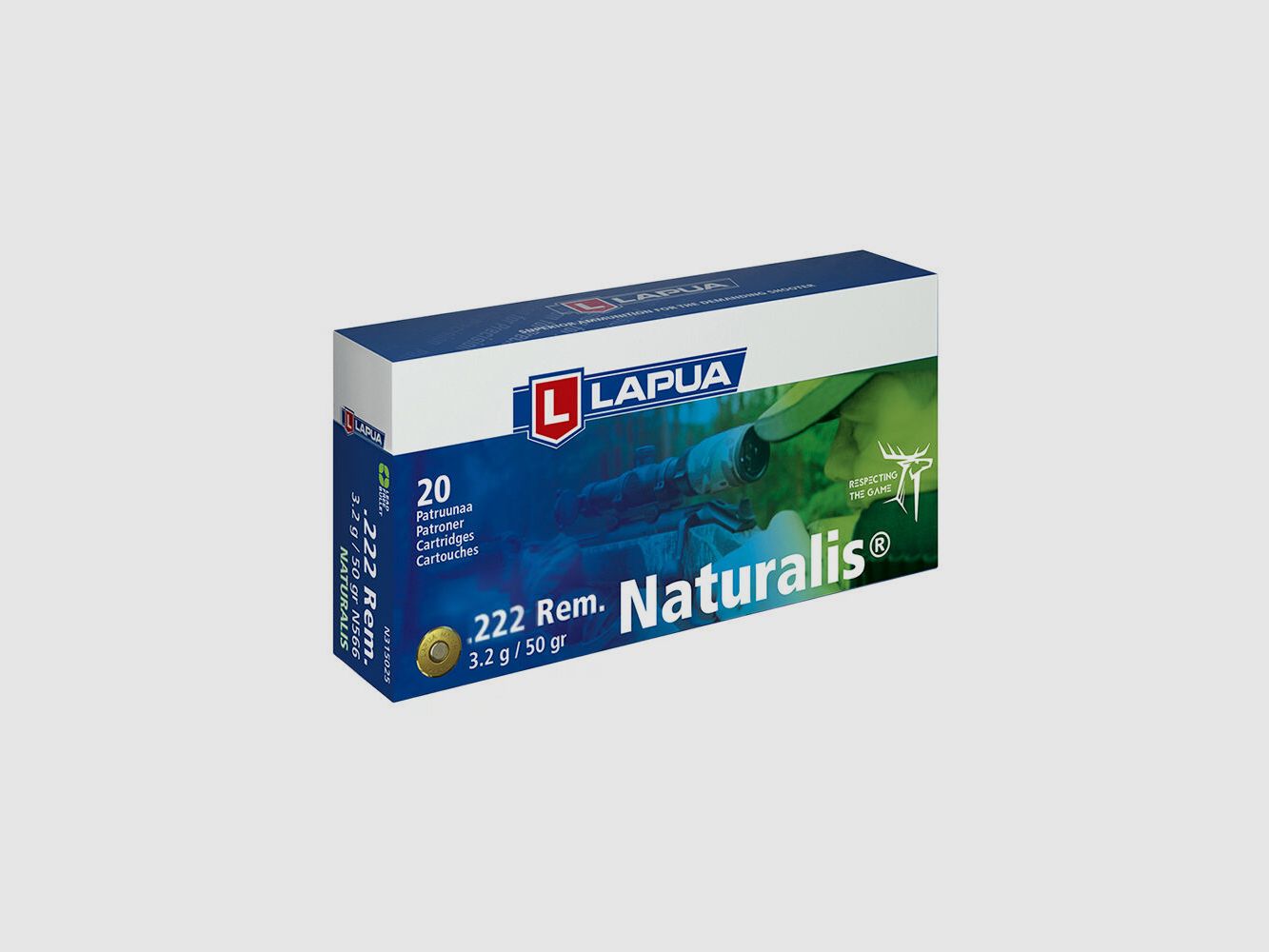 Lapua	 Naturalis 3,2g / 50gr 20 Schus .223Rem