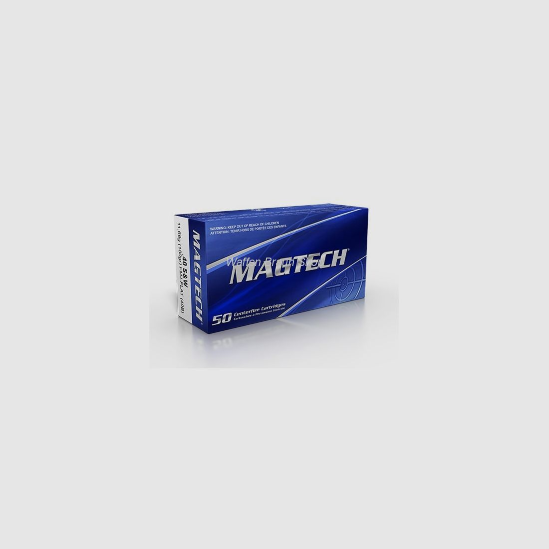 Magtech 40S&W FMJFLAT 180GR A50#40B