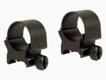 Weaver Top-Mount Weaver-Style Pierścienie matowe czarne 25,4mm wysokie, BH 8,43mm