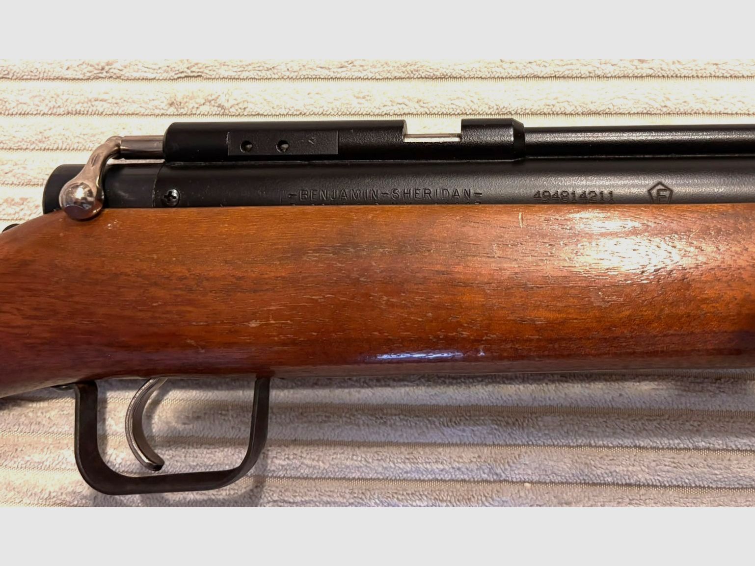 Rareté !! Benjamin Sheridan en cal .20 = 5 mm carabine à pompe des USA avec marquage F