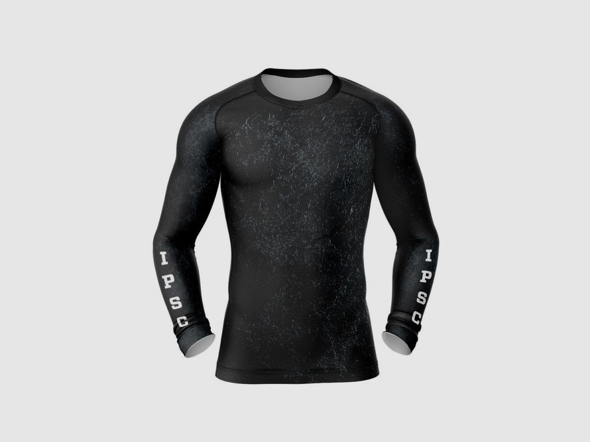 DED IPSC Competizione Maglietta a Compressione a Maniche Lunghe Scura, taglia: M, Tipo di abbigliamento: Regular (Uomini), immagine 1 di 3