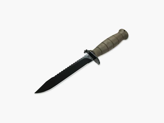 Cuchillo de campo Glock FM 81 con sierra, verde oliva