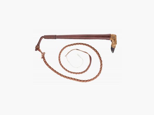 Luxus Jagdpeitsche mit Ledergriff, Lederflotte - Country