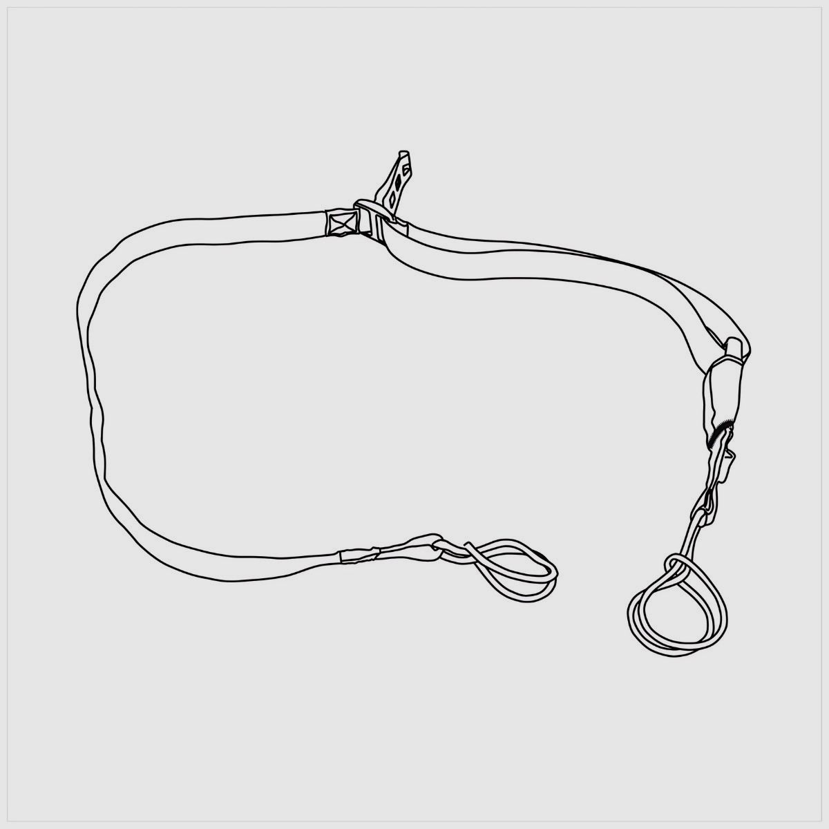 Direct Action – Taktischer 1- bis 2-Punkt-Gewehrriemen Carbine Sling Mk II Black – SL-CRB2-NLW-BLK, Bild 2 von 2
