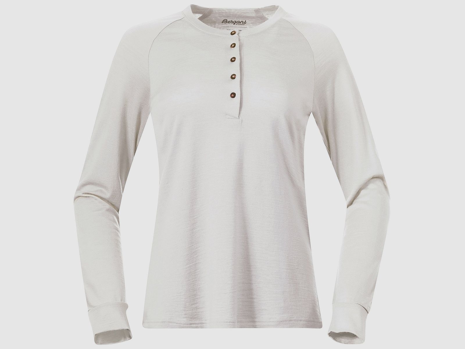 Bergans Lysebu Wool Henley Damen Vanille Weiß L