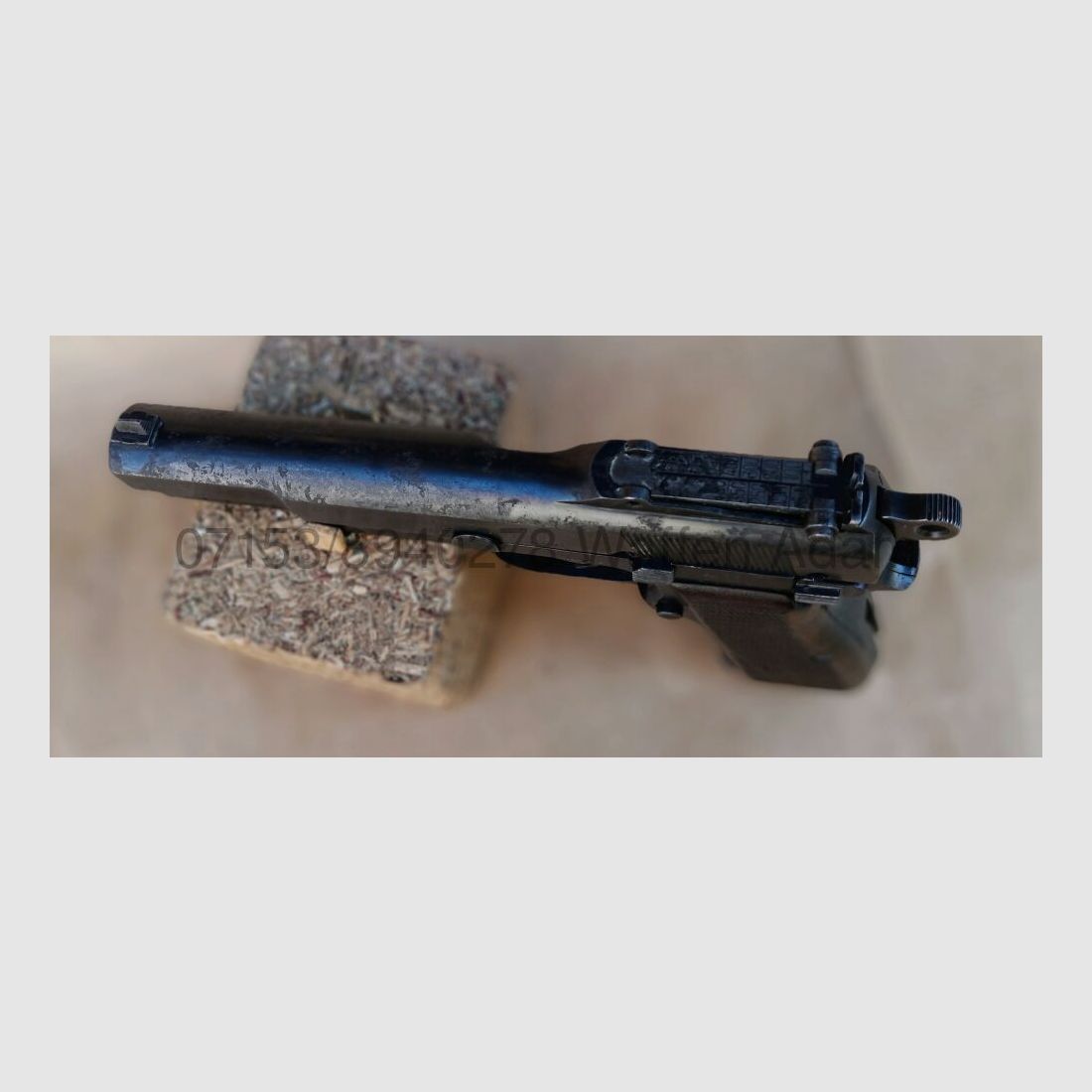 FABRIQUE NATIONAL WKII FN High Power - M.1935 mit Nut f. Anschlagschaft, Schiebevisier