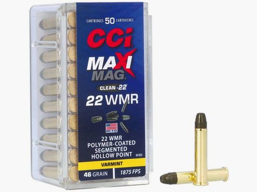 CCI Maxi-Mag SHP 46grs 50St .22wmr