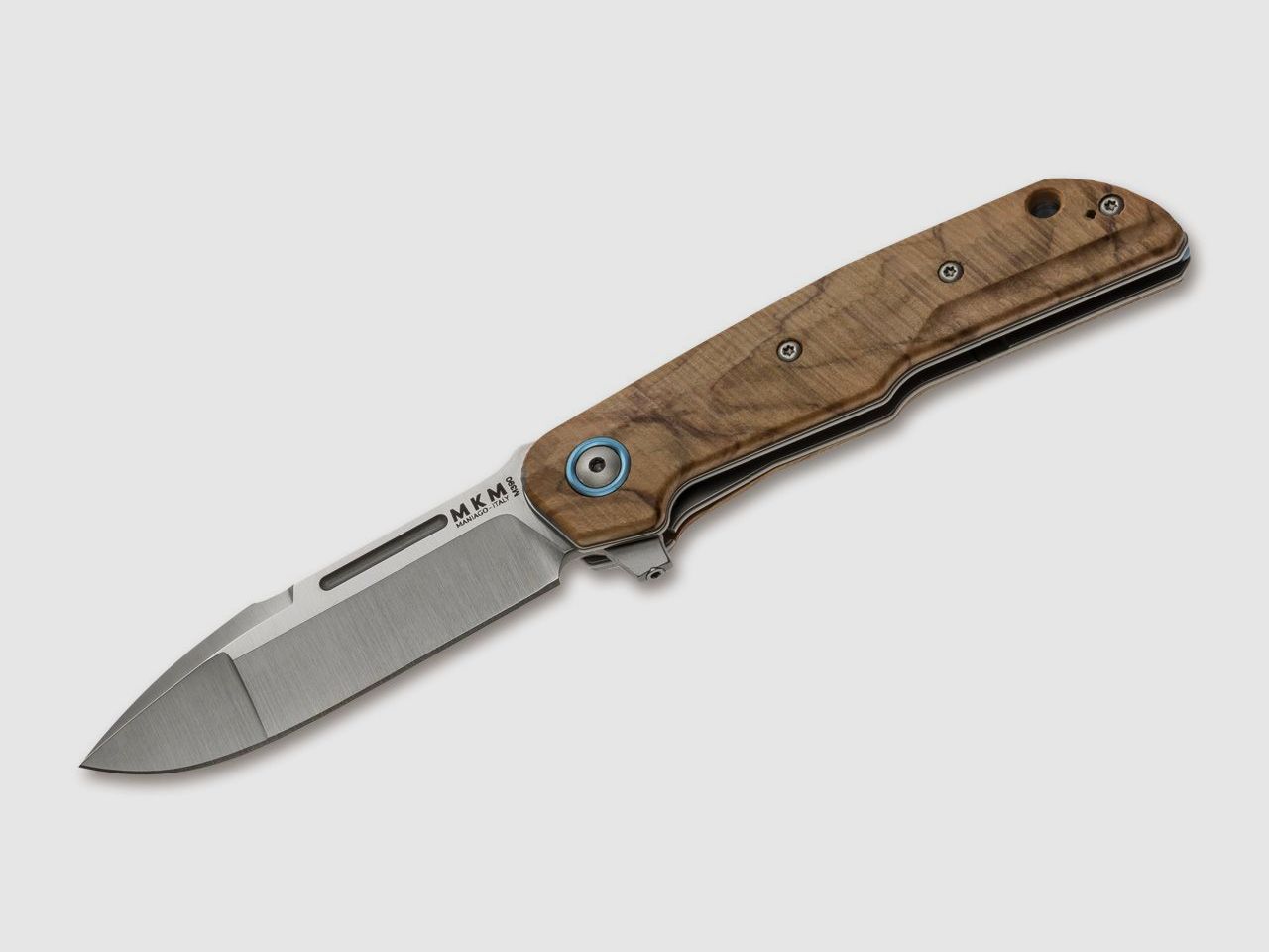Taschenmesser Clap Olive Wood mit hochwertigem Nylon-Etui