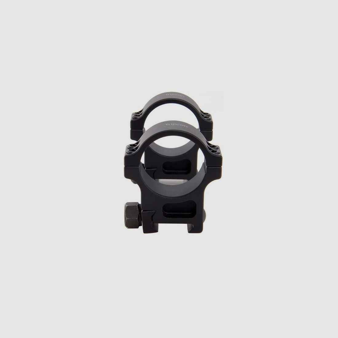 Mount Rings 34mm Height Standard See-Thru Black, image 3 sur 3