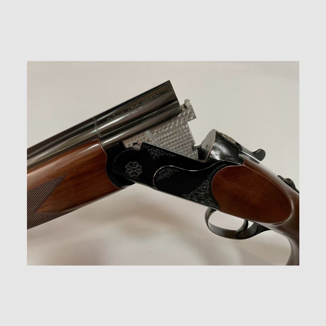 Huglu 103 DE Bockflinte, Kal. 12/76, 71cm Lauf, Einabzug, , Schwarz, Linkshand