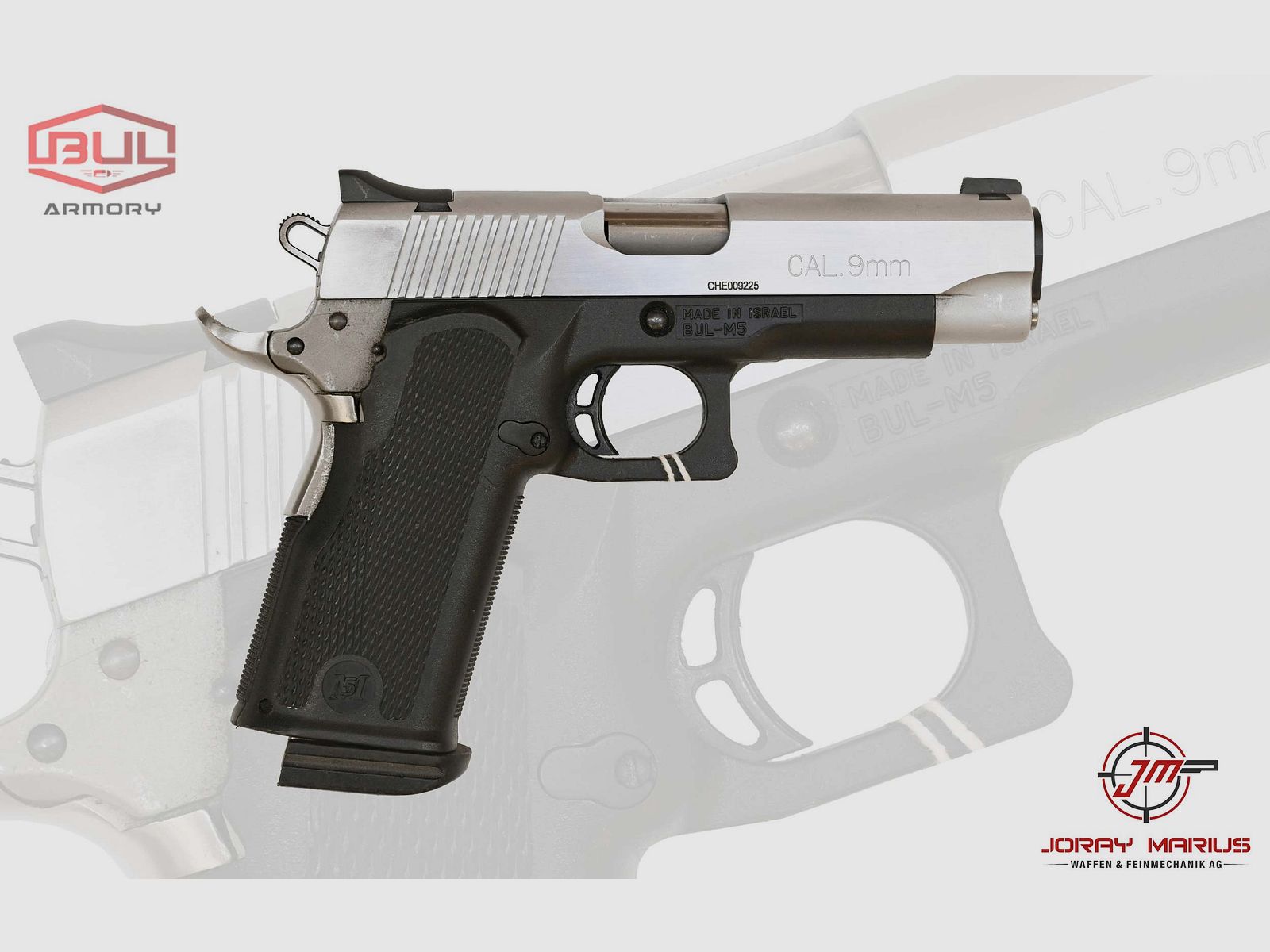 BUL M-5 9mm Para, Silver