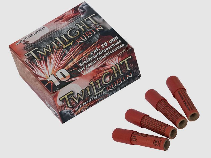 Pyro Umarex Twilight Rubin Raketenpfeifgeschosse 10 StĂĽck (P18)