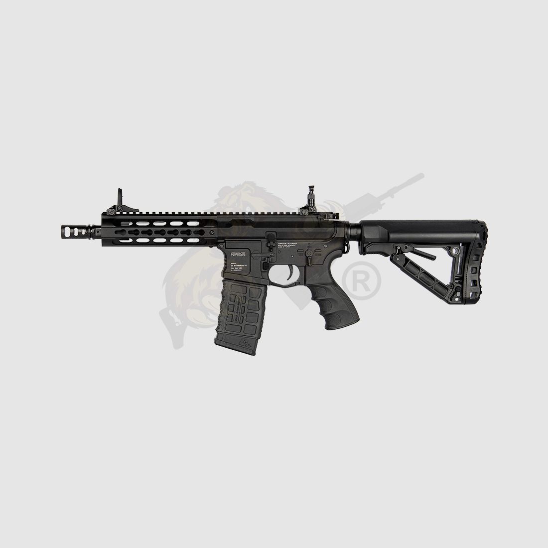 G&G GC16 WARTHOG 7" mit ETU in Schwarz Airsoft S-AEG frei ab 18