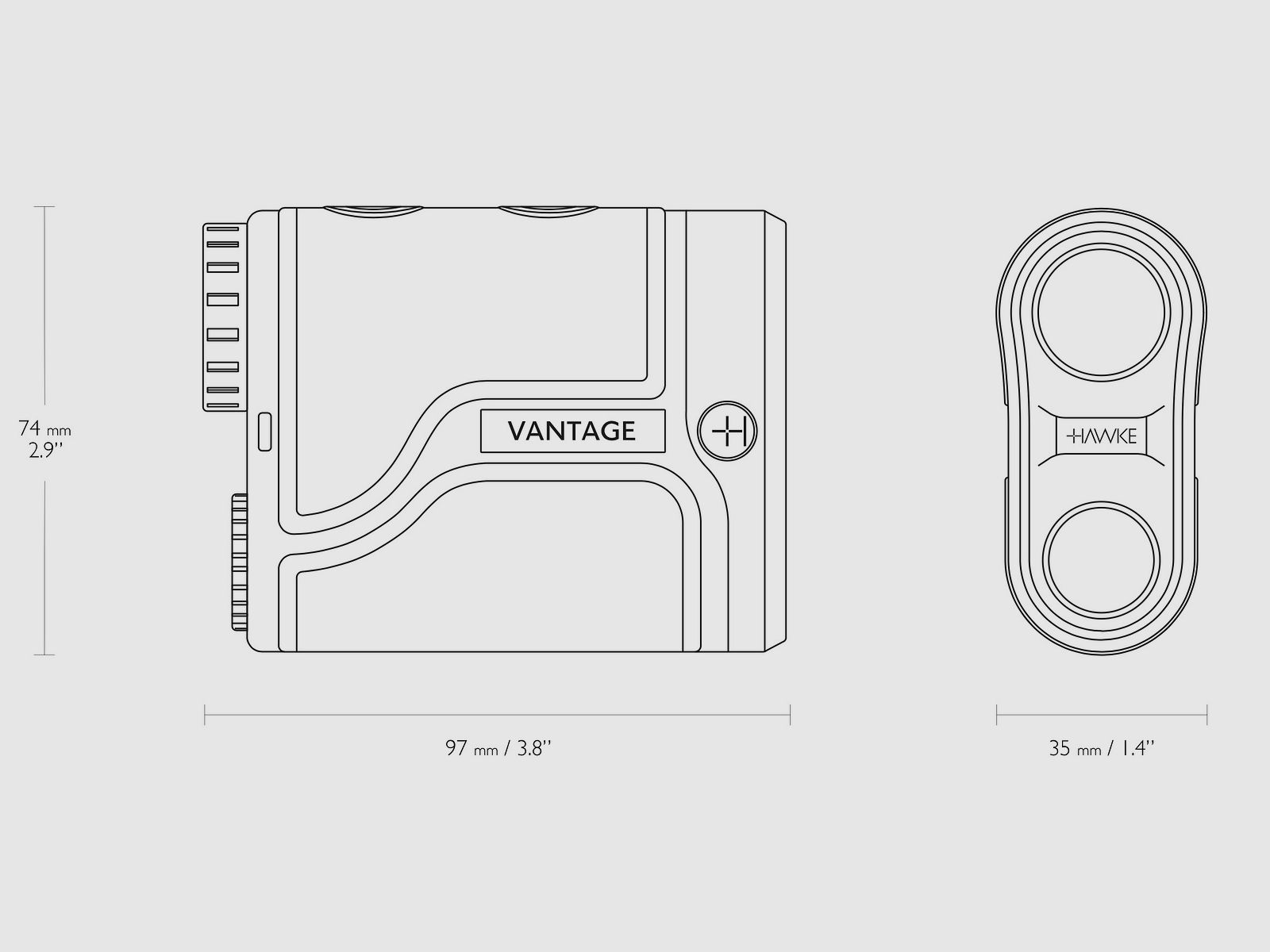 HAWKE 41201 LASER RANGEFINDER VANTAGE 600