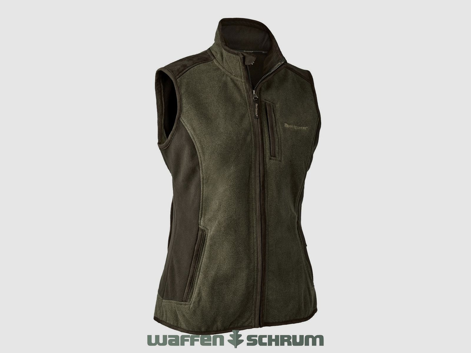 Gilet in pile Deerhunter Pam Bonded Verde Grafite Mélange