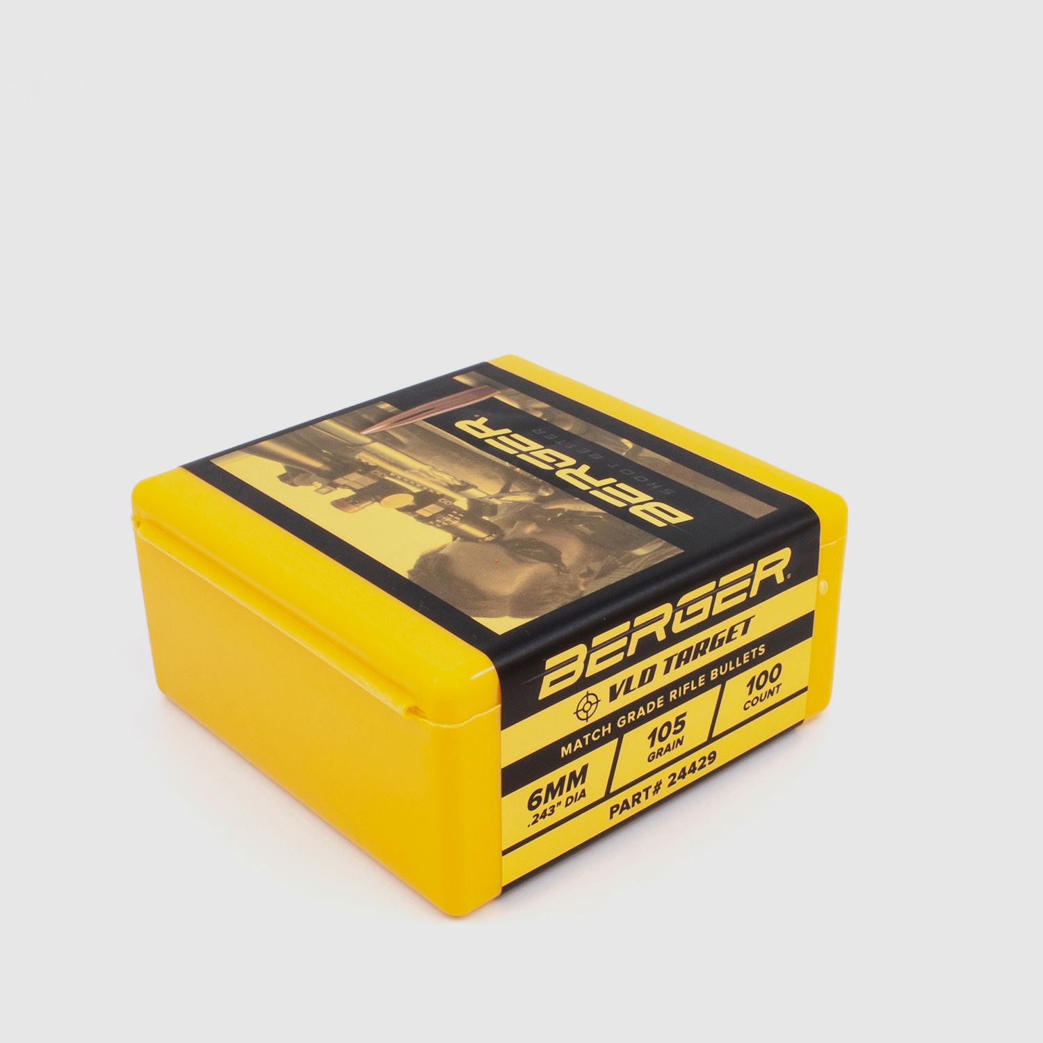 Berger Geschoss 6mm/.243 VLD Target 105GR 100 Stück