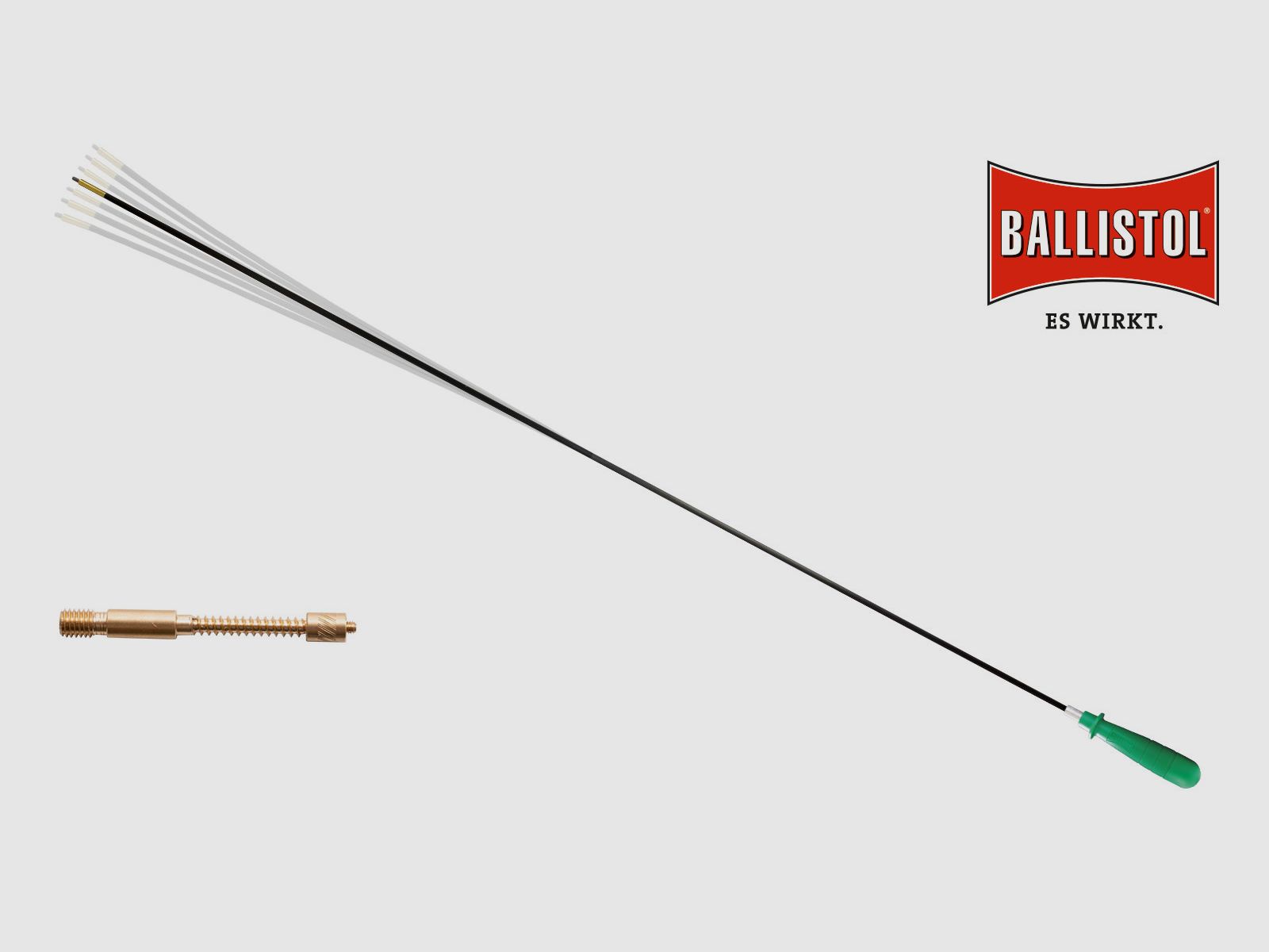 Ballistol Carbon Reinigingsstaaf lang met accessoires, Ø 5 mm (1/8" buitendraad)