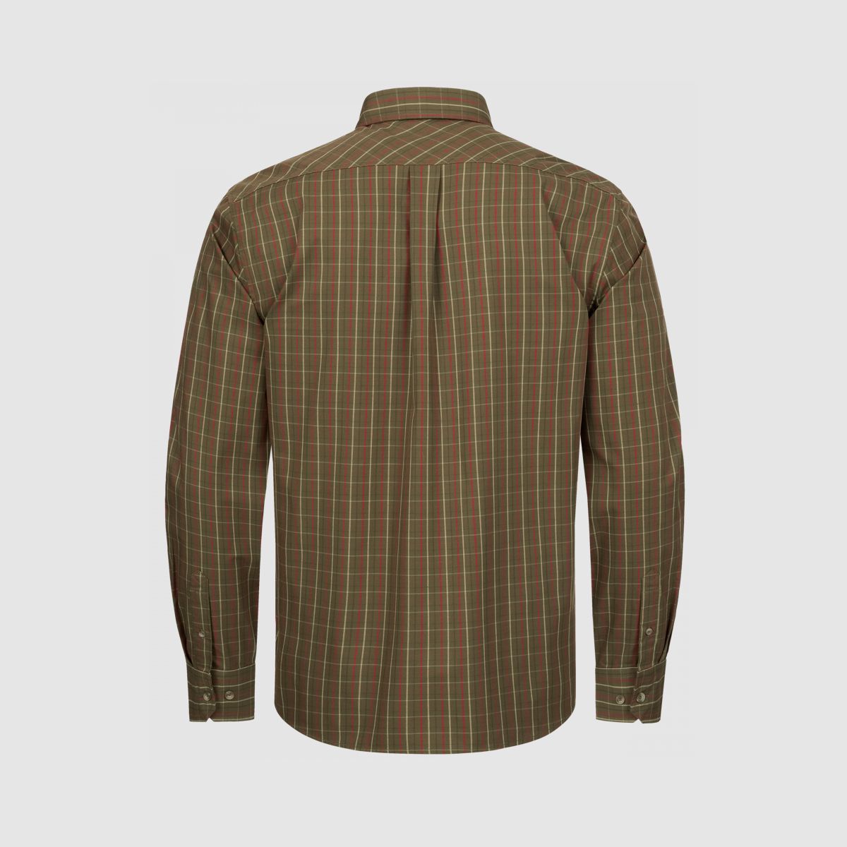 BLASER Tristan 22 Dark Olive Red Check Shirt
